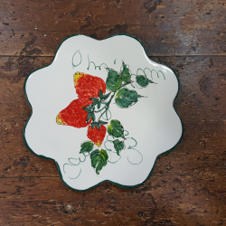 Ceramic subpentola strawberry decoration