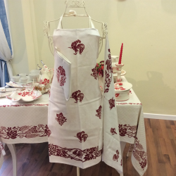 linen apron handmade in Italy