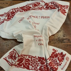 Dishcloth with piadina recipe romagnole prints