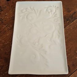 Acanthus collection porcelain tray