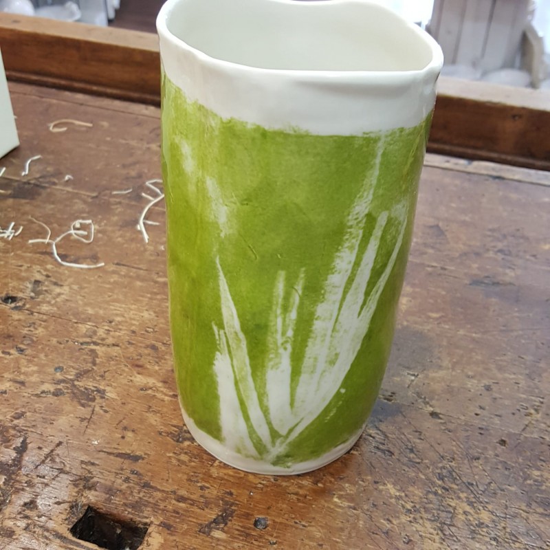 Vaso in porcellana collezione Palma