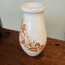 Vaso da Fiori con decori spiga e uva romagnolo