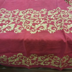 Acanto collection tablecloth in 100% crumpled linen