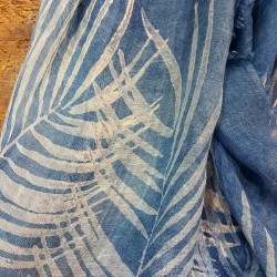 Foulard in seta e lino collezione Palme Bertozzi