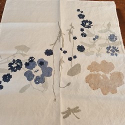 Tea towel 100% Linen L'Heure Bleue Collection