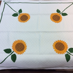 Square Tablecloth with sunflowers print