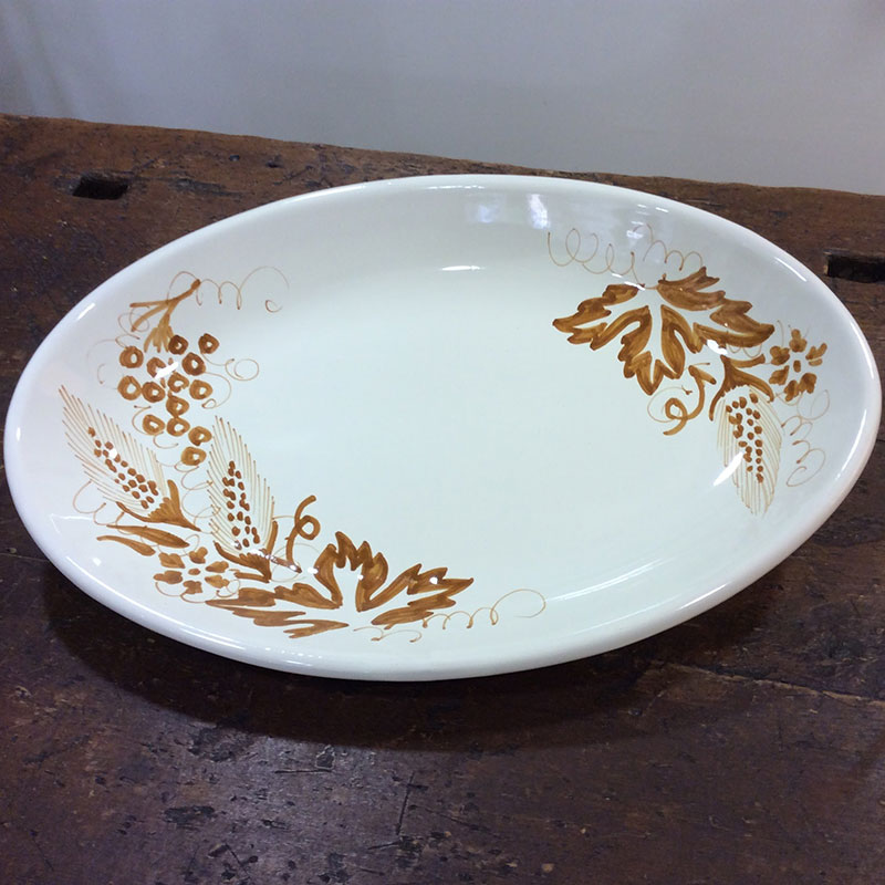 Made in italy Oval serving plate