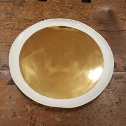 Porcelain and Gold flat plates