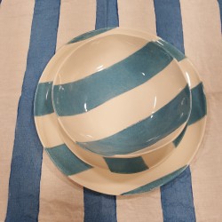 Porcelain plates Stripe Collection