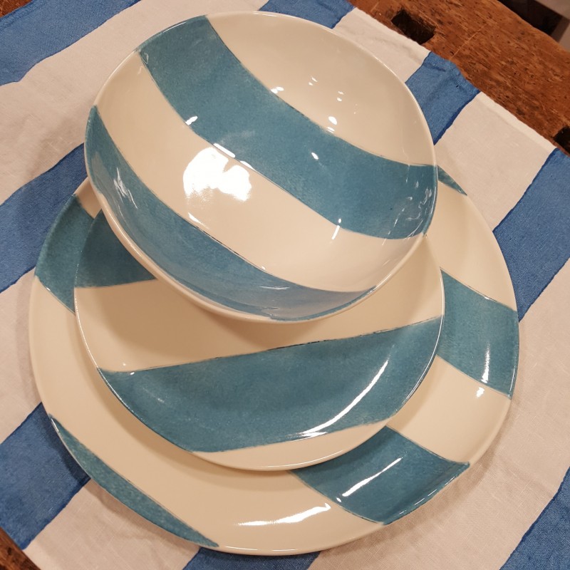 Porcelain Plates Stripe Collection