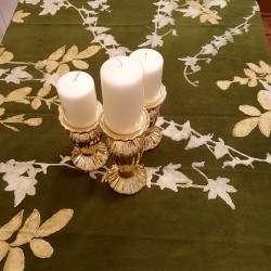 Tablecloth 100% Linen Green...