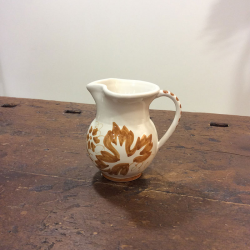 Ceramic wine jug hand-painted