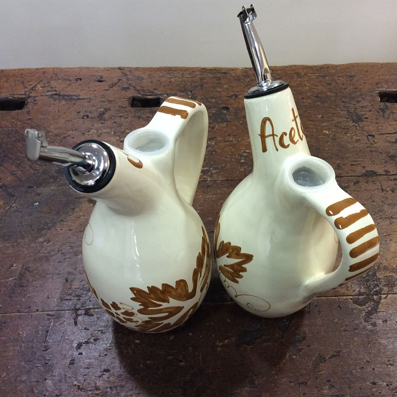 Oil and Vinegar bottles Italian Set