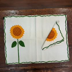 American towels hand-printed pomegranates decoration 