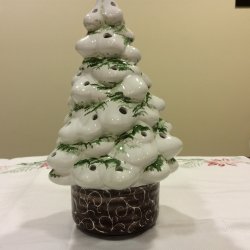 Italian pottery Christmas Tree White