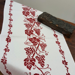 Italian Table runner linen vintage style