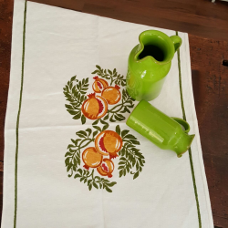 Italian Table runner decoration  pomegranates