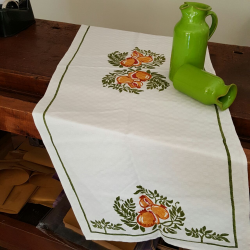 Italian Table runner decoration  pomegranates