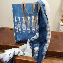 Borsa shopper con sardine