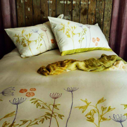 Bedspread linen collection Murous Shaved cotton