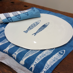 Panarea porcelain round tray